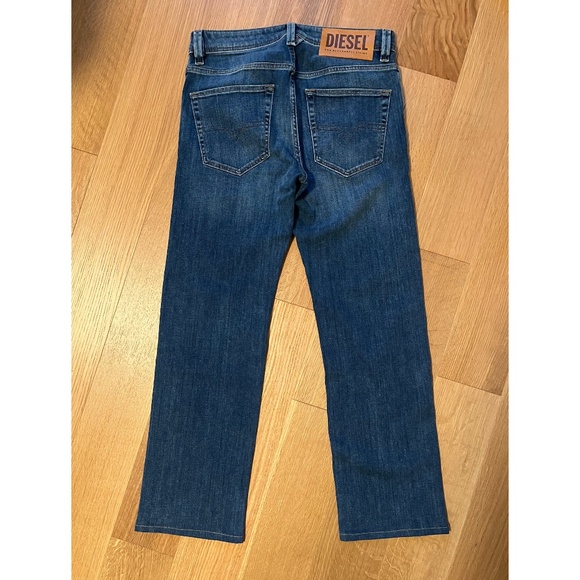 Diesel Larkee Straight Stretch Blue Denim Jeans - Picture 7 of 13